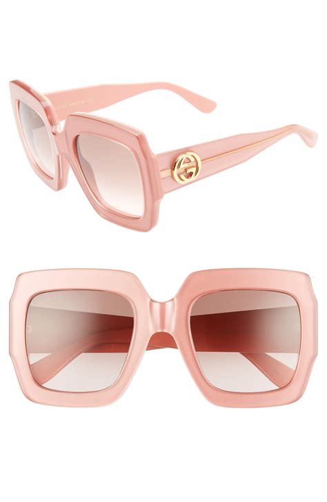 gucci 54mm square sunglasses